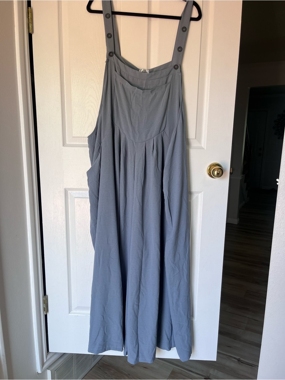 Moon wood Casual baby blue romper overalls